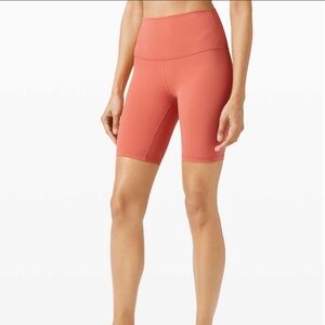 lululemon align short 8” - rustic coral